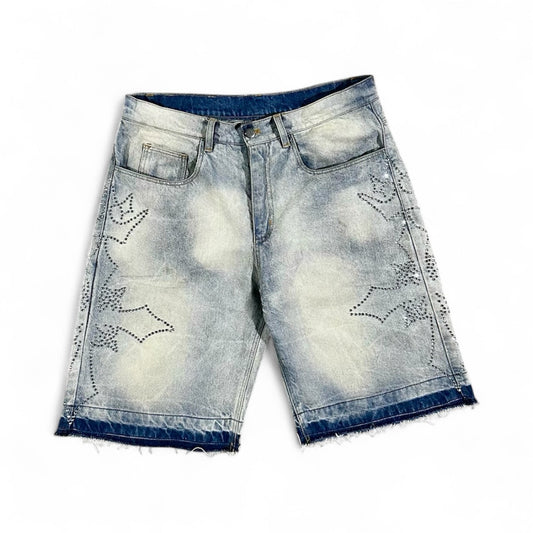 Halo Rhinestone-Denim Jorts